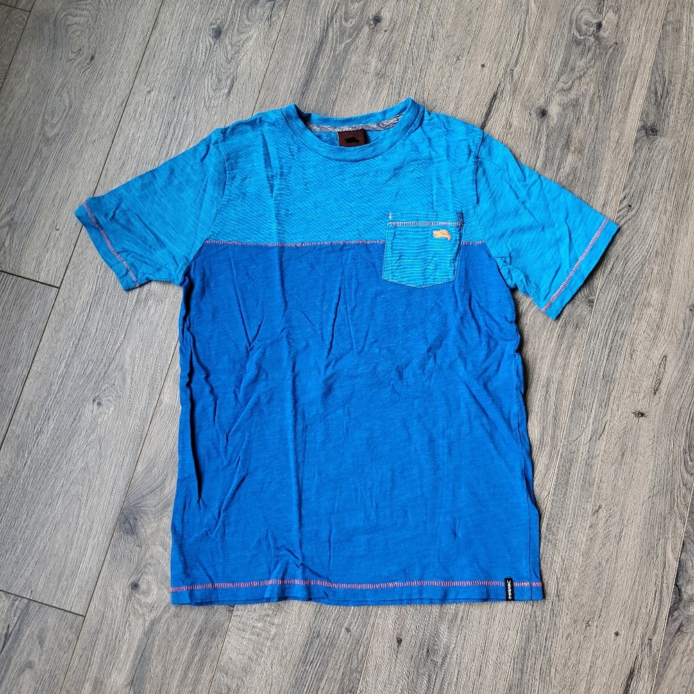 Tony Hawk Pocket T-shirt Blue {Boy's Large}